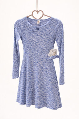 Sweet Butterfly Girls M 10/12 Blue Knit Dress Skater Soft Girl Boho Stretch